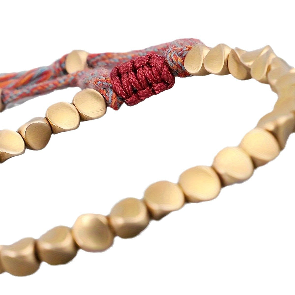 Tibetan Copper Beads Bracelet Handmade - For Healing, Strength & Protection